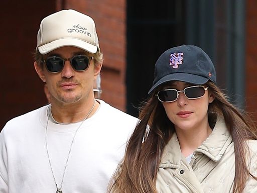 Dakota Johnson Gets Visit from Brother Jesse on Set of ‘Materialists’ in NYC