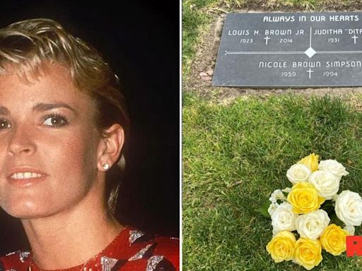 PHOTO: Nicole Brown Simpson's Gravesite Adorned With Flower Bouquet Days After Ex-Husband O.J.'s Death