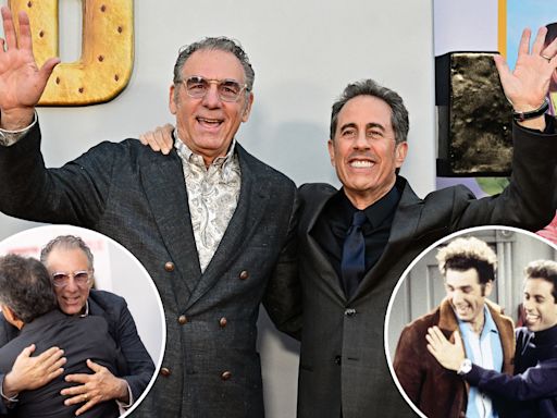 Michael Richards reunites with Jerry Seinfeld on first red carpet in 8 years