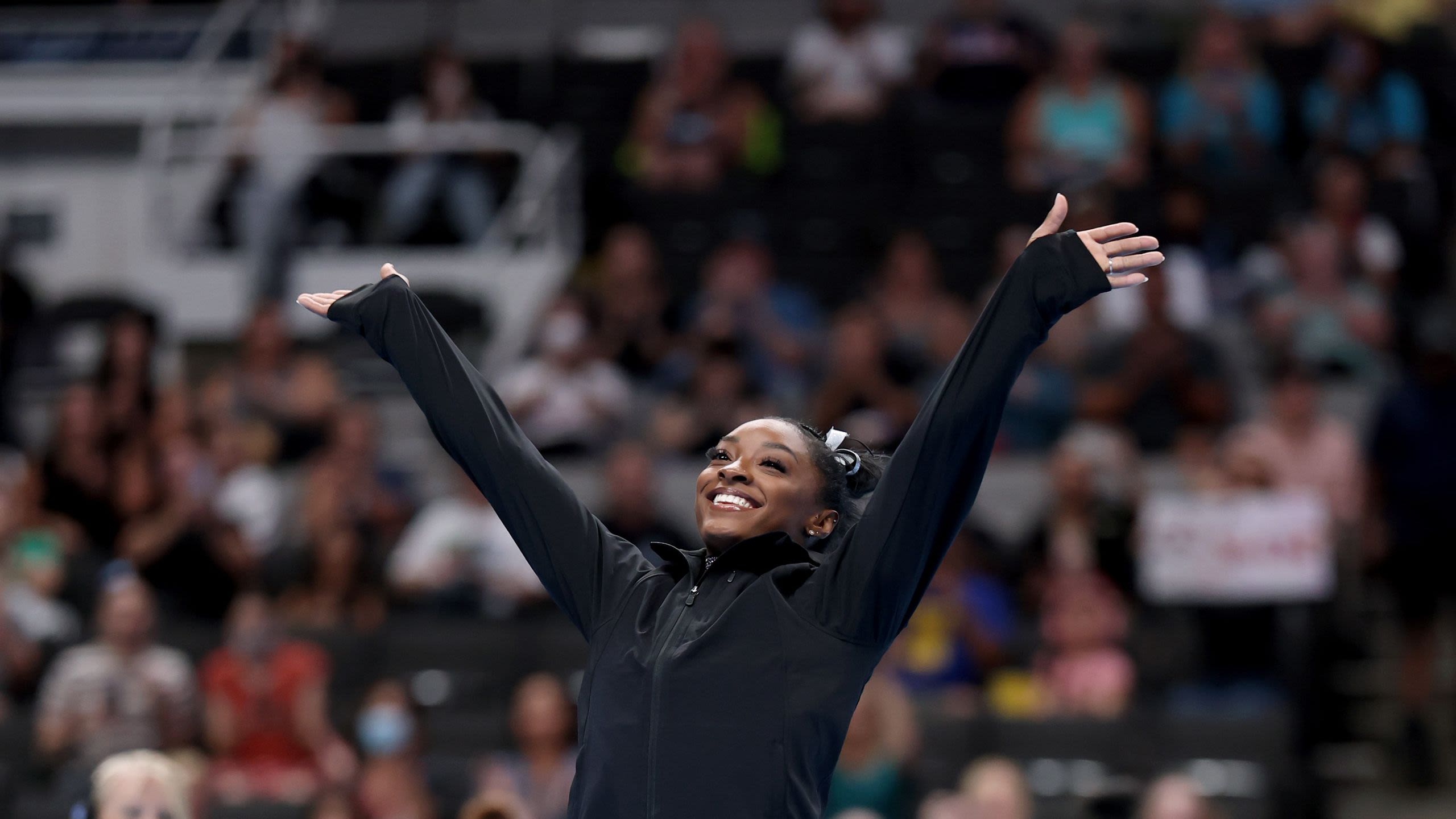 Simone Biles Does Stunning Floor Routine to Beyoncé and Taylor Swift at Olympic Trials