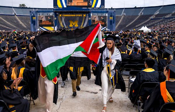 Pro-Palestinian protesters briefly interrupt University of Michigan graduation ceremony