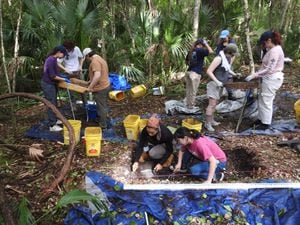 UNF archaeology team and National Park Service launch new dig site at Black Hammock Island