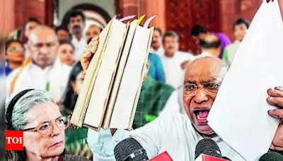 Mallikarjun Kharge cites RSS mouthpiece to attack PM Modi on Constitution | India News - Times of India