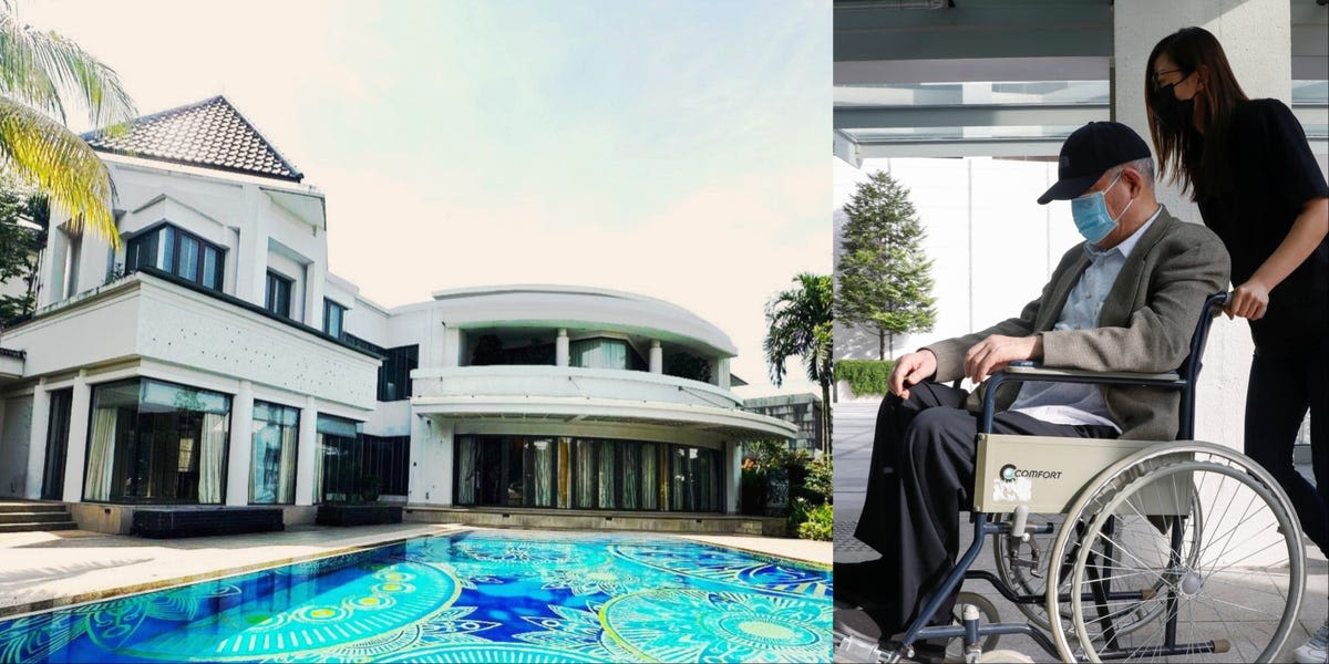 An embattled oil tycoon is selling a mansion in Singapore for $32 million. It's one of the city's status-symbol houses that business leaders covet.