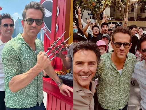 'Deadpool & Wolverine': Ryan Reynolds and Hugh Jackman bond on their promotional tour in Shanghai - See photos | - Times of India