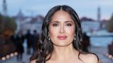 Salma Hayek Looked Like a Bombshell Mermaid in Her Sequin Corset Gown