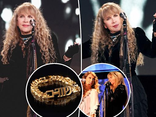 Stevie Nicks wears Taylor Swift’s ‘TTPD’ bracelet during BottleRock concert