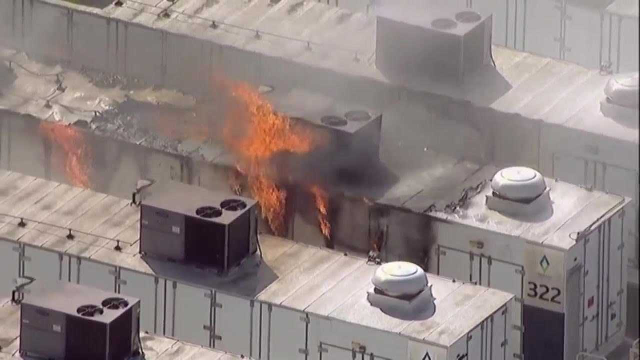 Fire breaks out in Escondido SDG&E battery storage facility