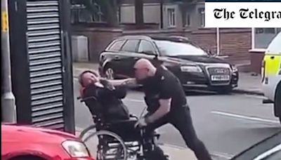 WATCH: Police officer ‘punches man in wheelchair who spat at him’