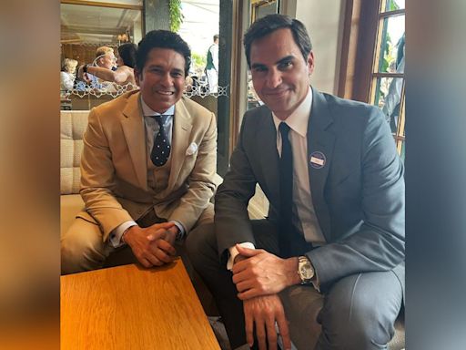 Sachin Tendulkar and Roger Federer steal the show at Wimbledon