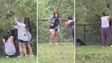 Viral video sparks outrage after onlookers rip bear cubs from tree for photos: 'Prompts people to reflect on the very real challenges that wildlife face every day'