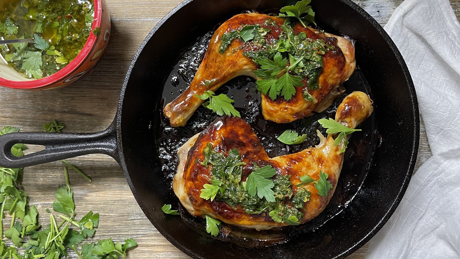 Buttermilk-Baked Chicken With Chimichurri Recipe