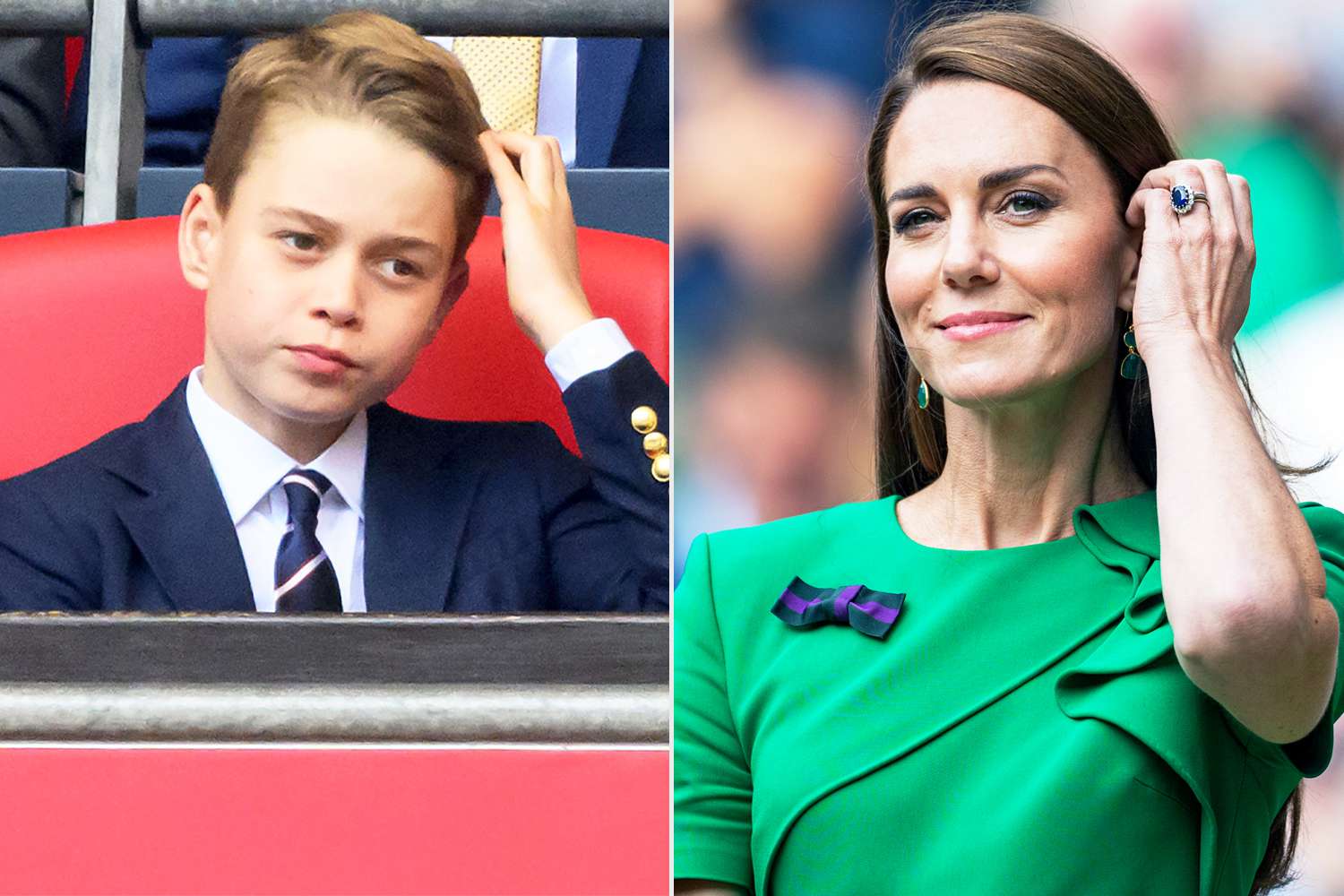 Prince George Mirrors Mom Kate Middleton with a Move to Make Sure His Hair Looks Perfect at Soccer Game