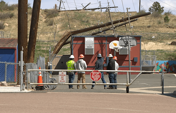 Springs Utilities works to restore power after wind damage