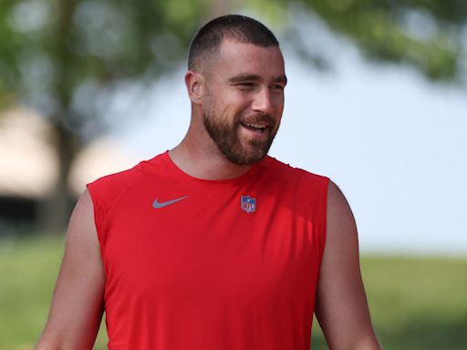 Fans Declare Travis Kelce's New Look at Training Camp Is a 'Taylor Swift Glow Up'