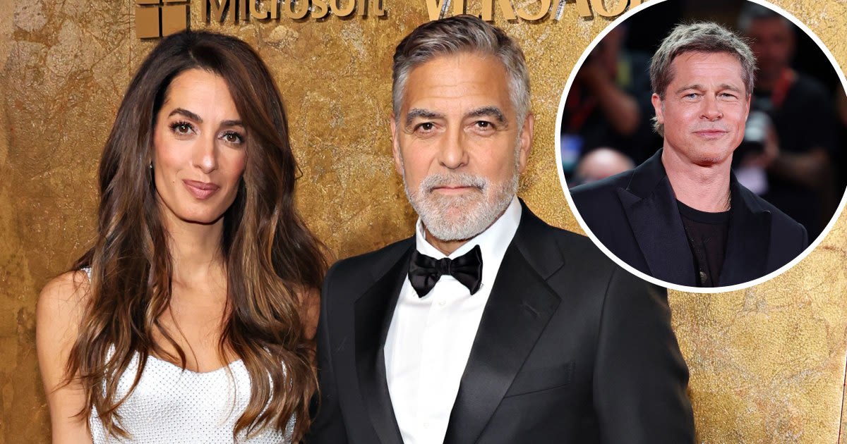 Brad Pitt Looks Up to George Clooney’s Relationship With Amal