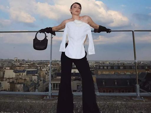 Emma Chamberlain transforms the classic white shirt at Paris Haute Couture Week | - Times of India