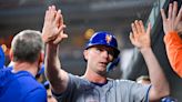 What is Pete Alonso's status one night after being hit in the hand by a pitch?