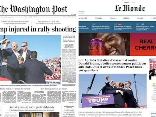 How the world’s media reacted to the Trump shooting