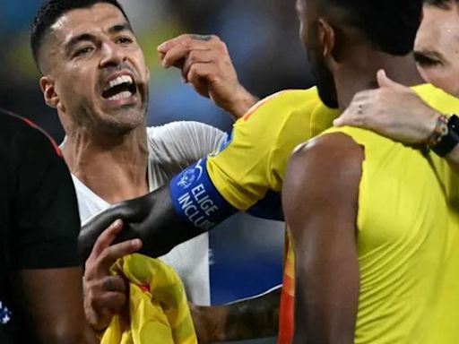 Exhibieron a Luis Suárez por intentar ¡morder! a jugador colombiano