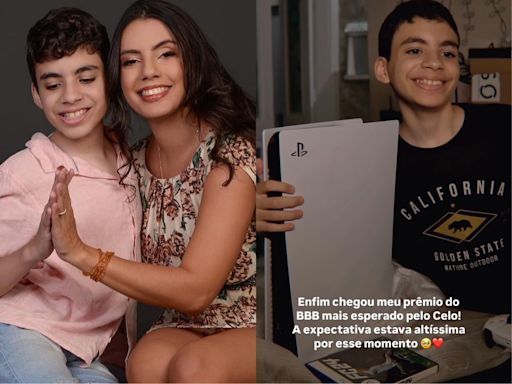 Fernanda Bande mostra reação do filho ao receber videogame conquistado no 'BBB 24': 'Prêmio mais esperado'