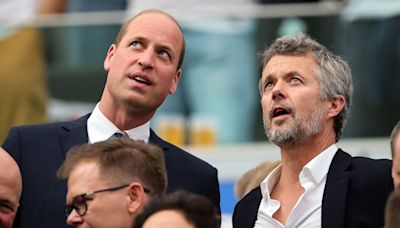 Prince William goes head-to-head with King Frederik as England face Denmark at Euro 2024