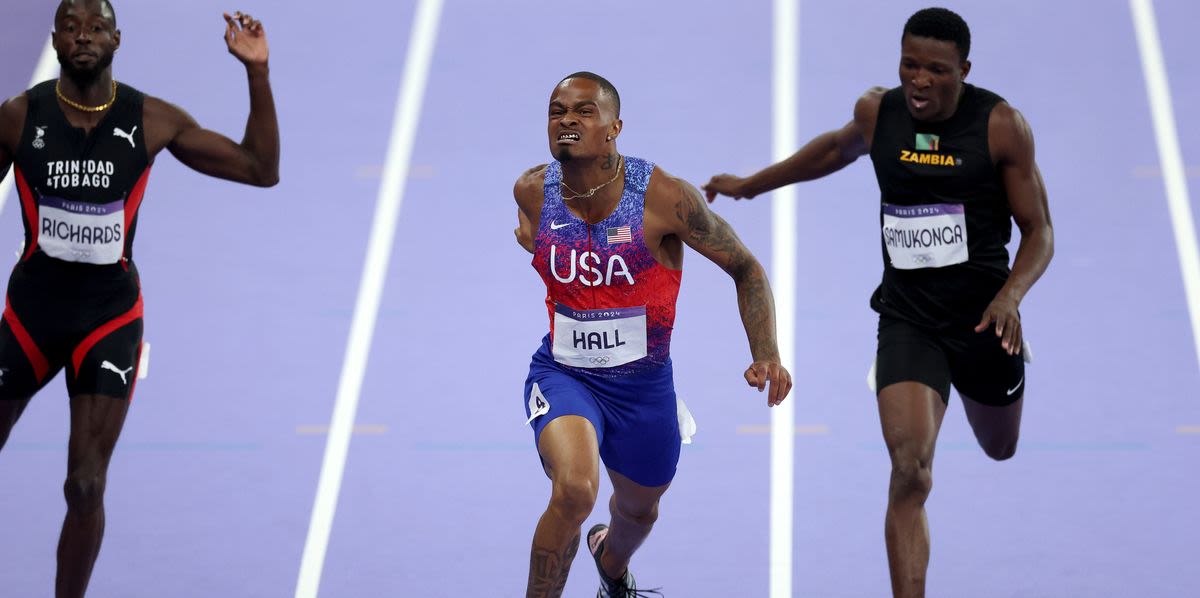 Quincy Hall Of U.S. Wins Olympic 400-Meter Final With Epic Surge Down Stretch