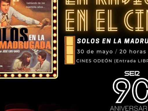 "Solos en la madrugada" en El Odeón dentro del ciclo de cine por el 90 aniversario de Radio Elche Cadena SER