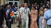 Prince Harry and Meghan talk mental health on first Nigeria visit