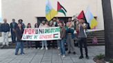 Los estudiantes de la Universidad de La Laguna se suman a la ULPGC e inician la acampada en apoyo a Palestina