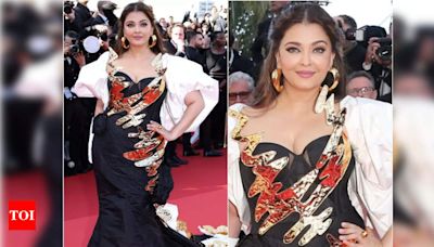 Black and gold diva: Aishwarya Rai Bachchan's first look at Cannes 2024 - Times of India