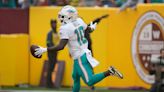 Hill has 2 TDs as the Dolphins beat the Commanders 45-15