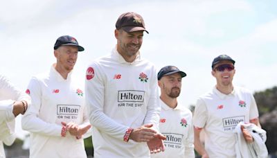 James Anderson takes seven wickets for Lancashire ahead of England Test farewell