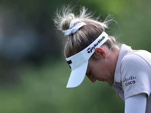 La pesadilla de la número 1 del golf mundial en el US Women's Open: Nelly Korda necesitó 10 golpes en un par 3 y quedó al borde de la eliminación