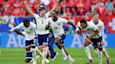 England hold nerve in Swiss shootout to make semis