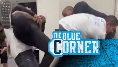 Video: Alex Pereira forces Daniel Cormier to plead for help with takedown: 'Stop this guy'