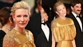 Cate Blanchett Goes for Gold in Custom Sequined Louis Vuitton Gown at Cannes Film Festival 2024 ‘Rumours’ Premiere Red Carpet