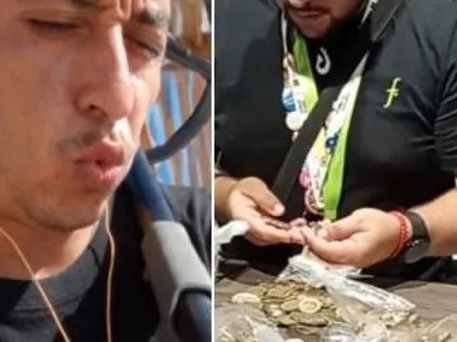 只靠路上撿硬幣 7天後結算金額驚呆！男秒換一台新電視