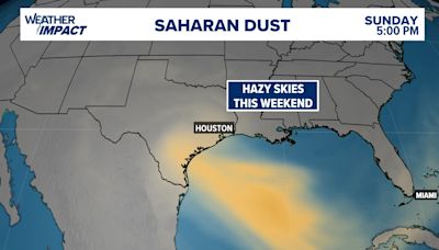 Saharan dust headed to Houston area