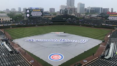 Tuesday night's Cubs-Brewers to begin in a rain delay. Here's what we know