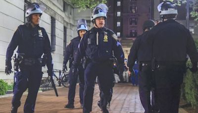 NYPD officer fired gun while clearing Columbia protest