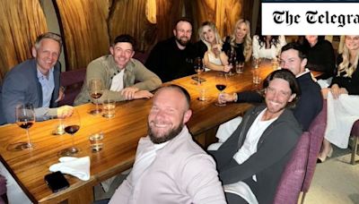 Rory McIlroy has dinner with wife and Ryder Cup team-mates ahead of golf return