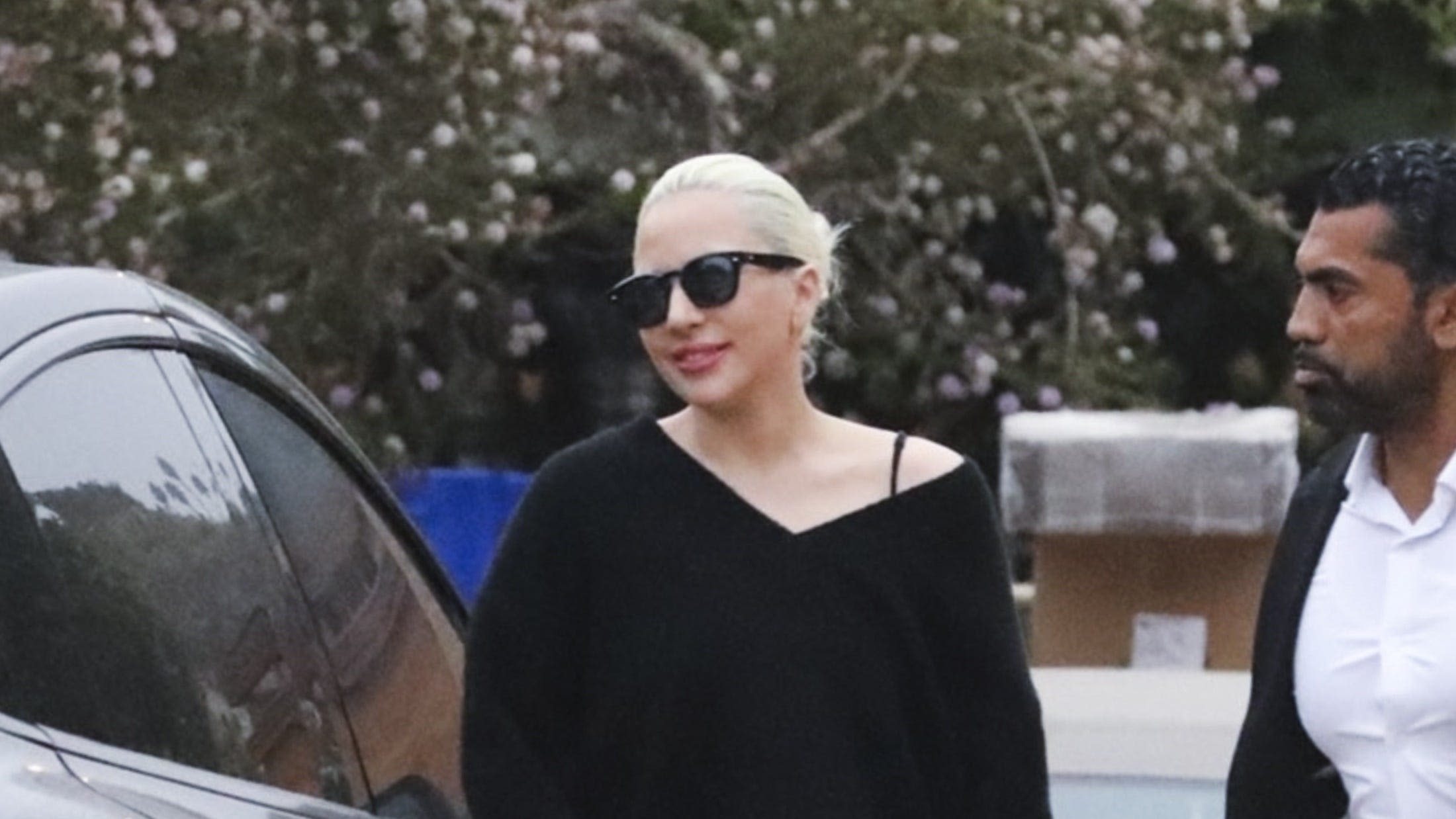 Only Lady Gaga Could Make a Black Sweater Dress Look This Edgy