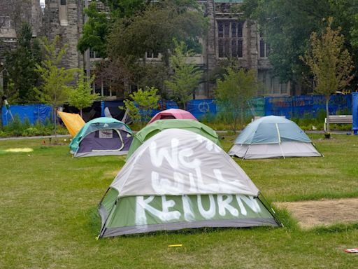 Demonstrators take down some tents at U of T encampment, plan rally ahead of deadline