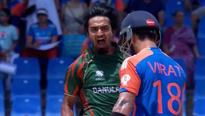 Video: Tanzim Hasan Gives Virat Kohli Aggressive Send-Off After Dismissing Him In IND vs BAN T20 World ...