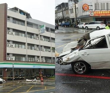 花蓮磚牆颱風天掉落砸車妻身亡 馬父求集氣盼重傷兒出現奇蹟