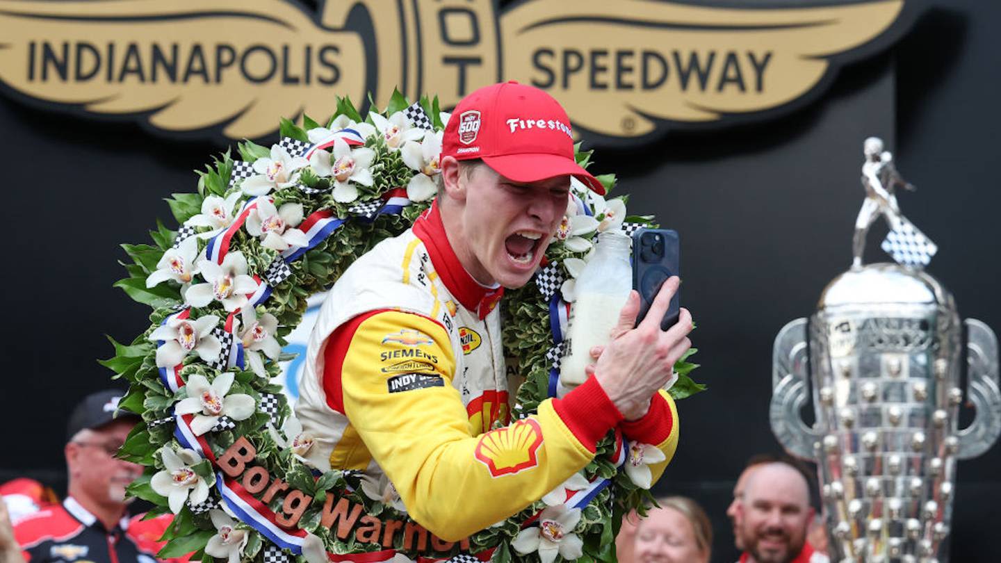 Indianapolis 500: Josef Newgarden wins crash-filled race at Brickyard