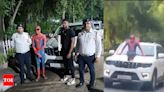 Spiderman in chappals arrested for travelling on Mahindra ScorpioN bonnet! Details - Times of India