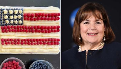 Ina Garten Demonstrates How to Make Her Famous Flag Cake for Memorial Day Weekend