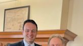 When Harry met Andre: Billy Crystal shooting TV show in Paterson, snaps photo with mayor